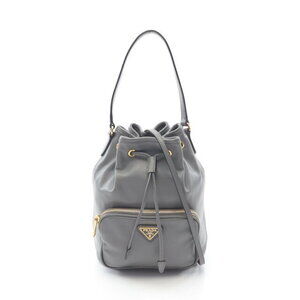 Prada Duet handbag leather gray